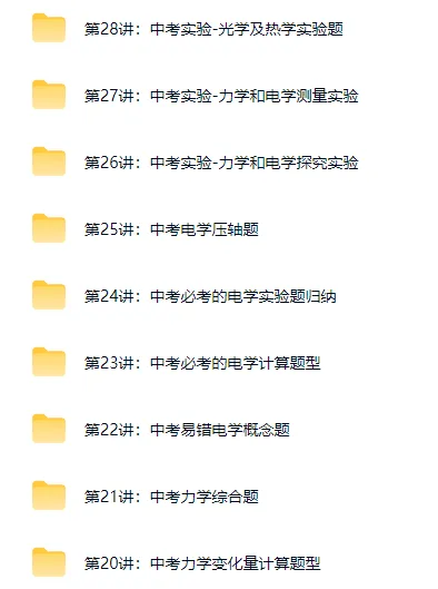中考一、二轮复习物理视频课 第1张