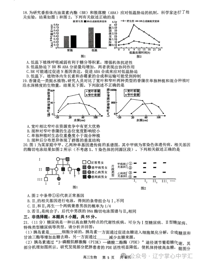 2025年4月锦州高三三模试卷+答案 第95张