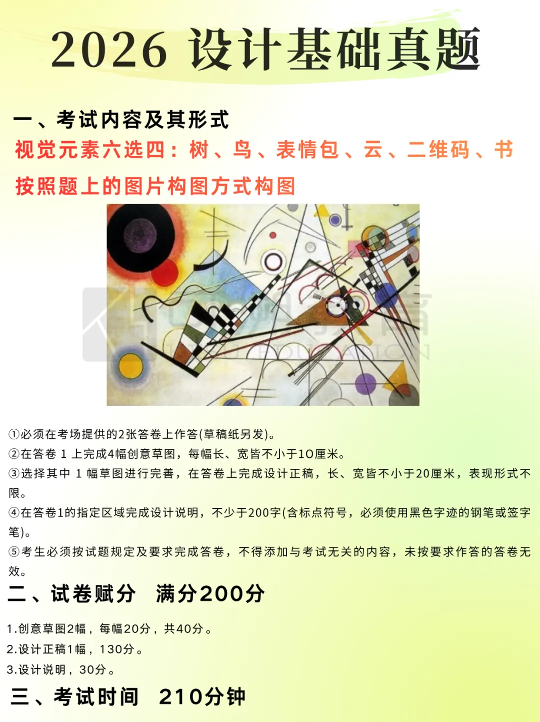 26升本设计基础、艺术概论真题回忆! 第2张