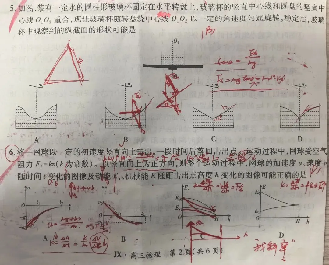 高三下学期3月底练习试卷讲评及《二轮复习》专题一力与运动巩固讲题有感 第2张
