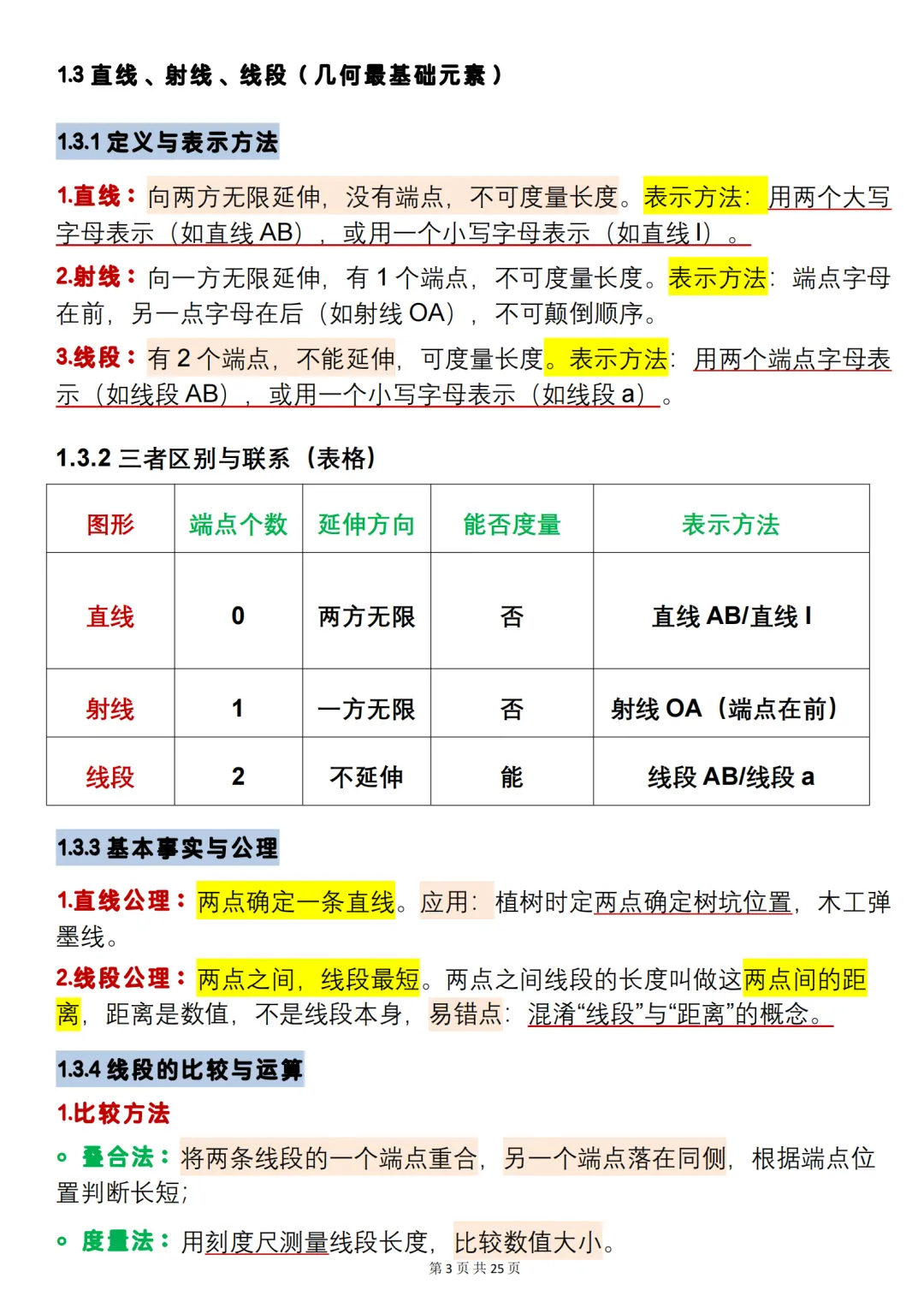 中考数学必背【数学重难点几何图形】,可打印 快收藏 第3张