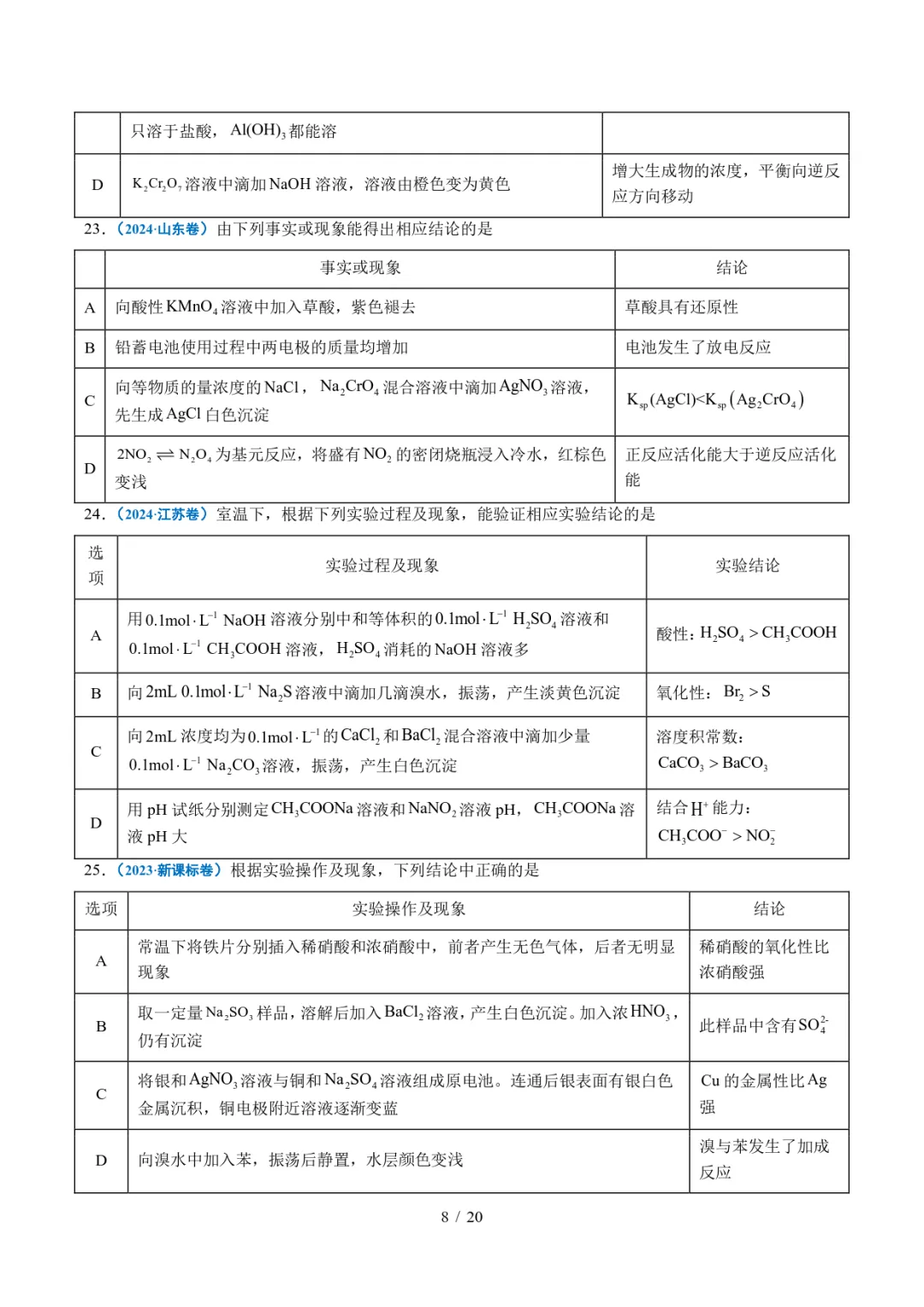 五年高考化学真题分类汇编-实验方案的设计与评价 第8张 五年高考化学真题分类汇编-实验方案的设计与评价 第8张