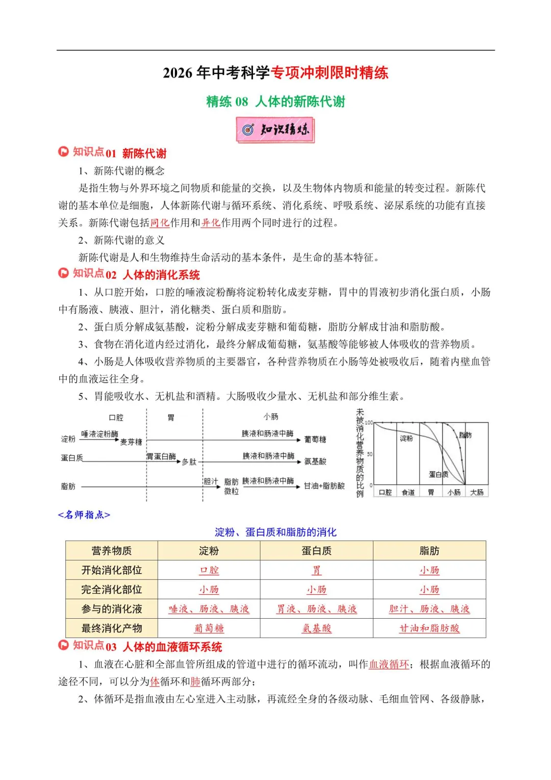 2026浙江中考科学专项冲刺(附解析) 第6张