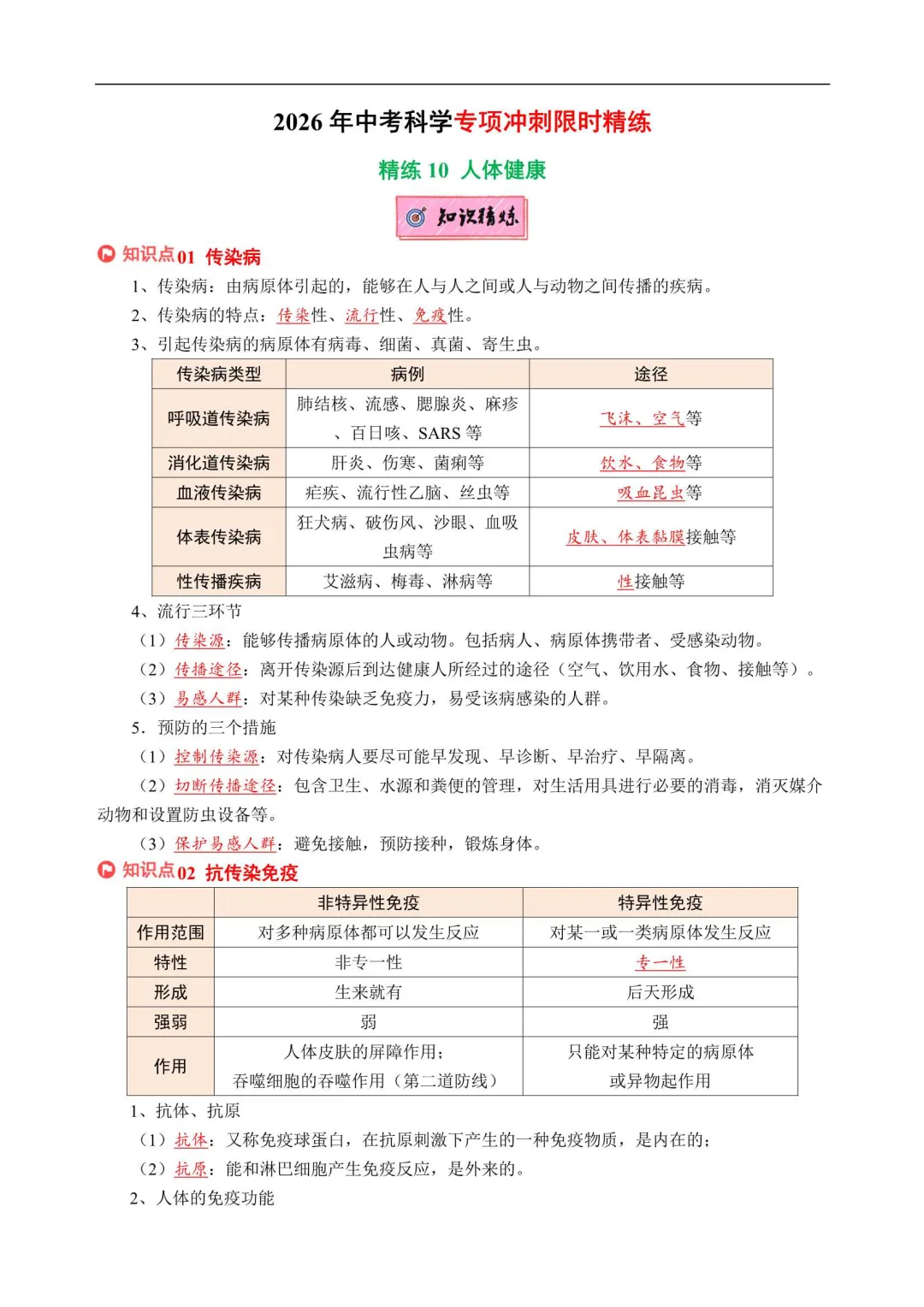 2026浙江中考科学专项冲刺(附解析) 第10张