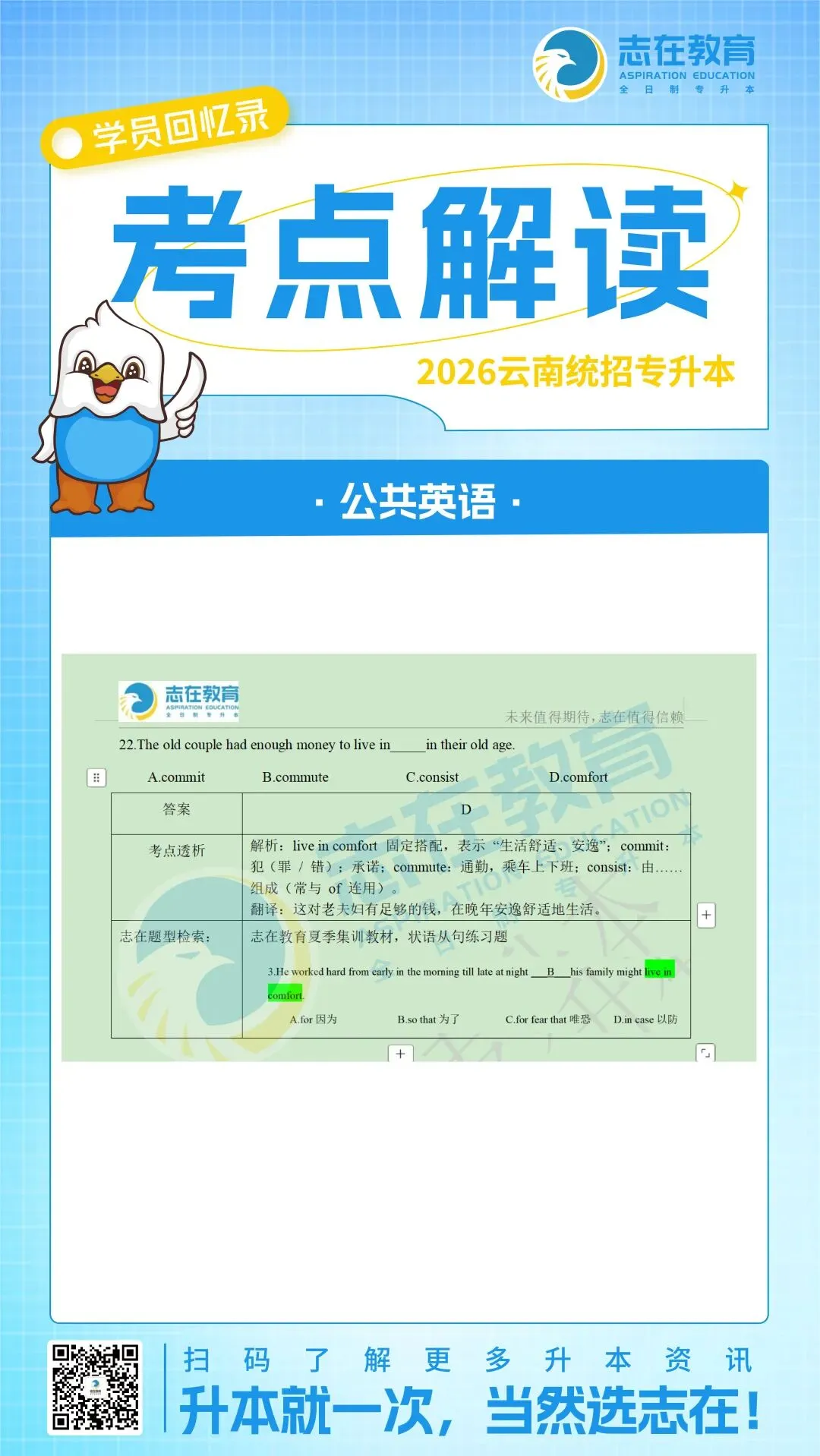 【考点解读】2026年云南专升本真题考点解读 第7张