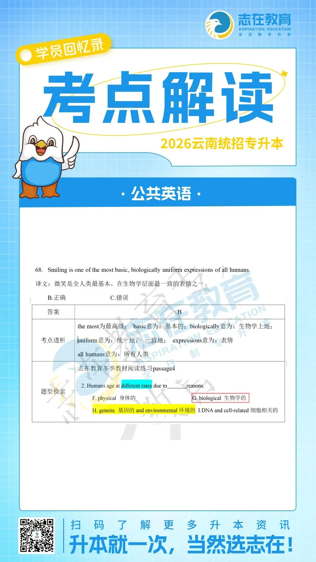 【考点解读】2026年云南专升本真题考点解读 第34张