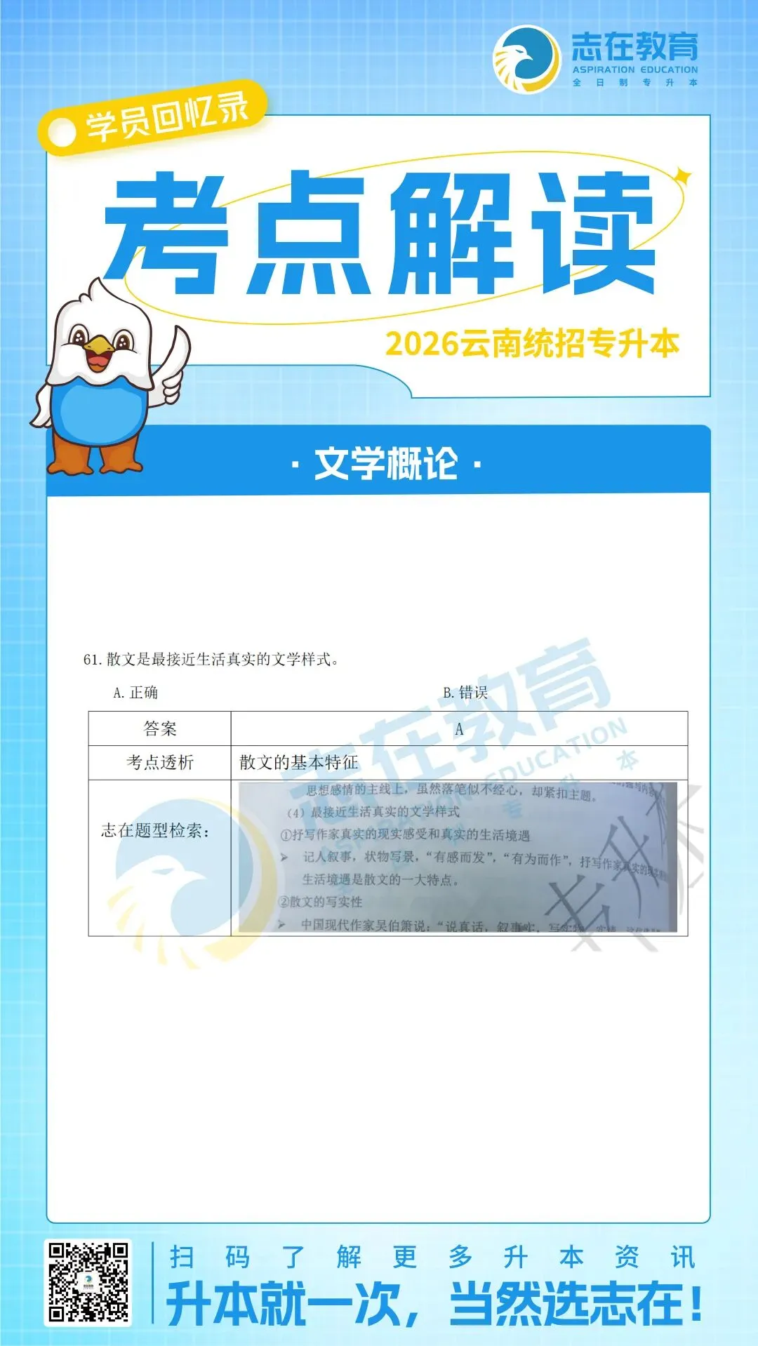 【考点解读】2026年云南专升本真题考点解读 第68张