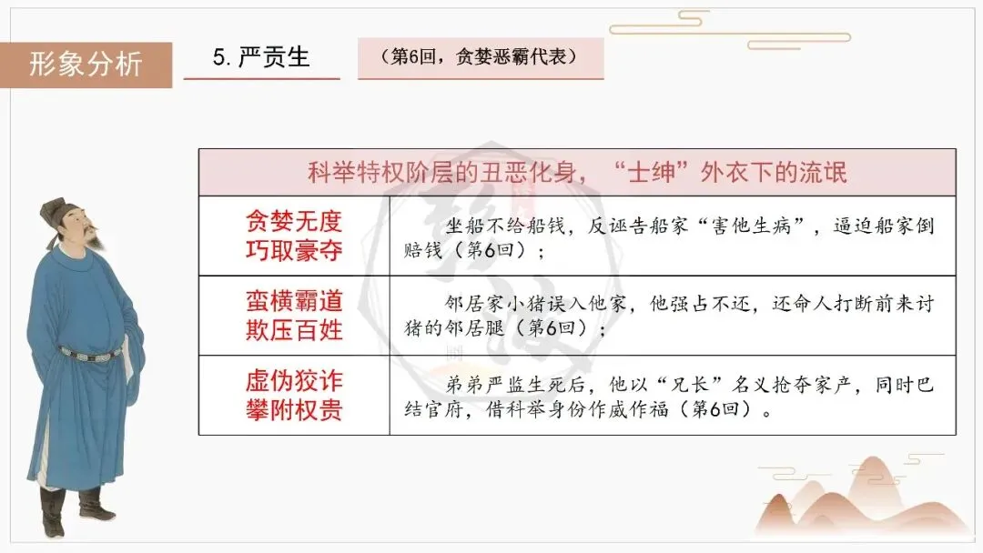 【中考复习课件-名著系列】-12《儒林外史》(5元) 第33张