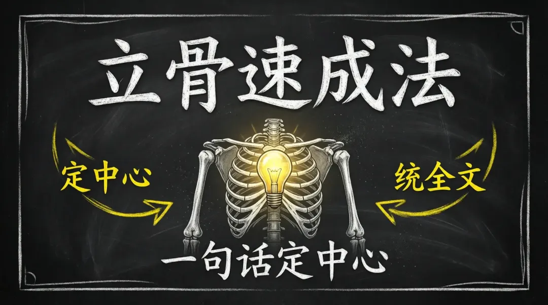 会讲课的PPT:中考作文立骨速成——第2讲:一句话定中心 第1张