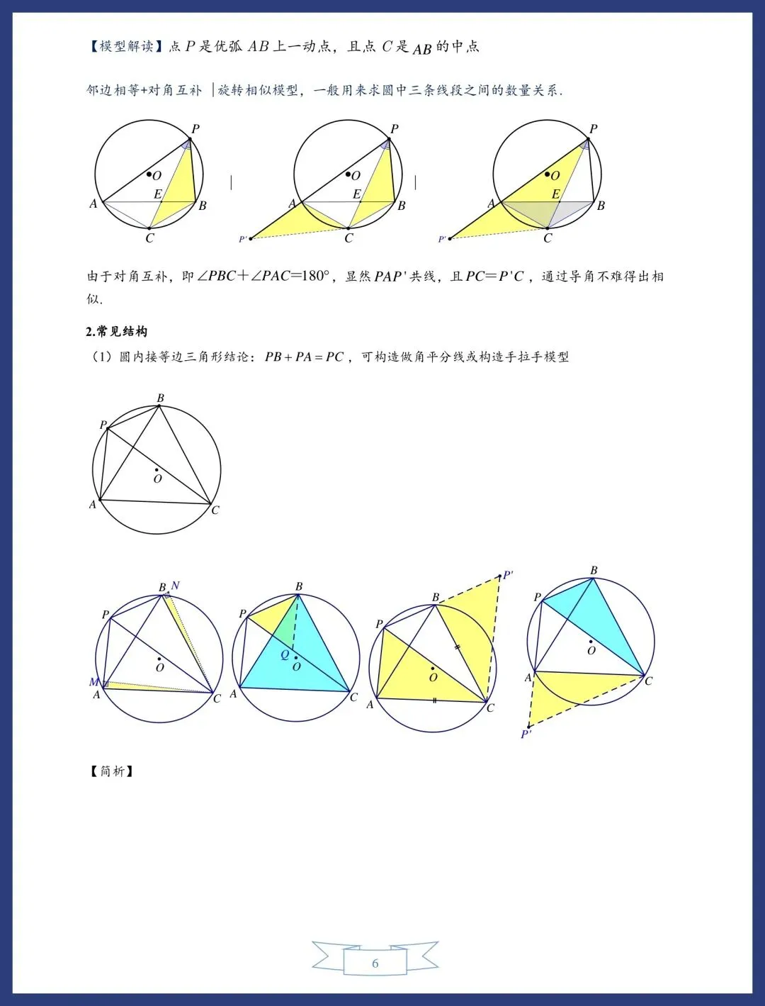 中考数学圆的13类常考模型讲义 第6张