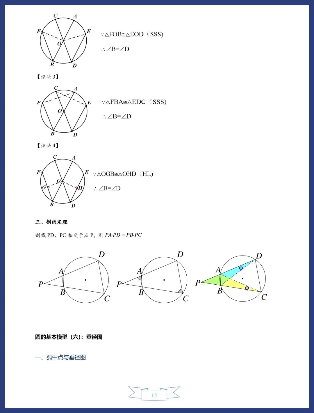 中考数学圆的13类常考模型讲义 第15张