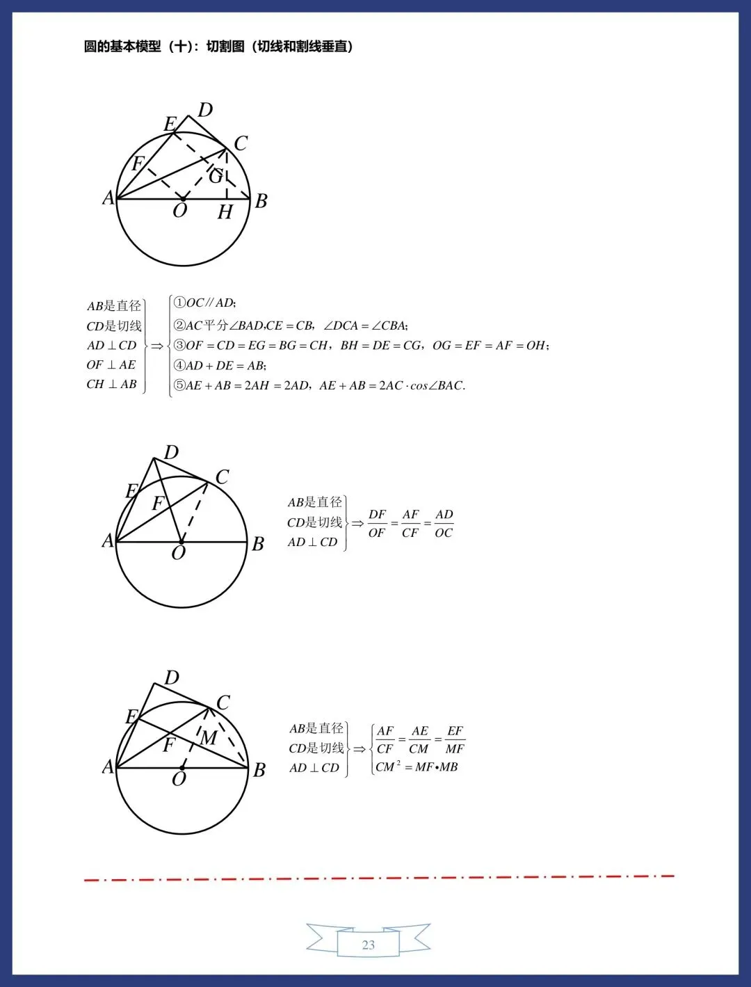 中考数学圆的13类常考模型讲义 第23张