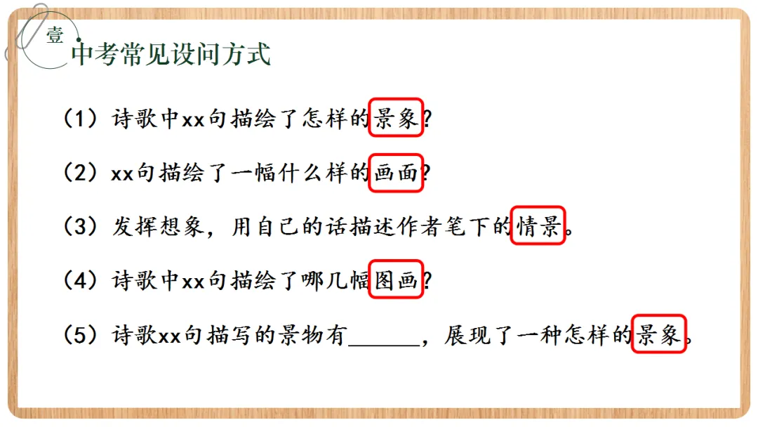2026年中考语文专项复习:古诗鉴赏·画面描绘题ppt 第5张