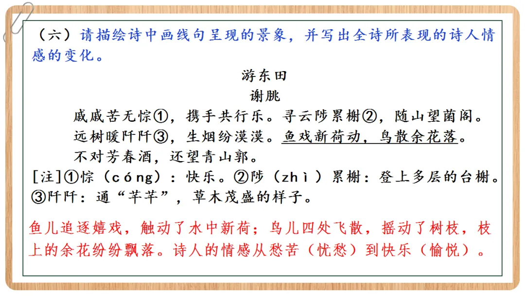 2026年中考语文专项复习:古诗鉴赏·画面描绘题ppt 第23张