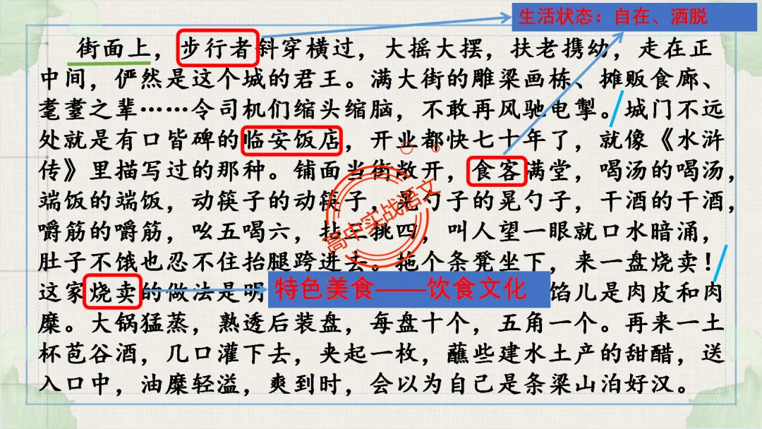 【深度整合】散文【八大考点】真题实例讲透(结构思路+内容要点+形象语言+手法文体+标题意蕴等) 第23张