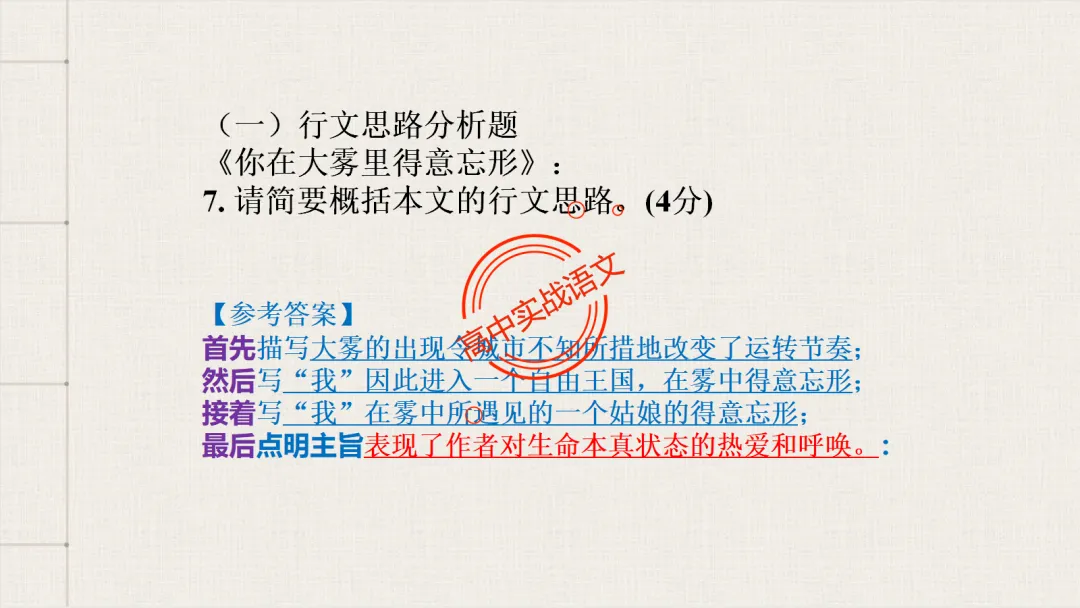 【深度整合】散文【八大考点】真题实例讲透(结构思路+内容要点+形象语言+手法文体+标题意蕴等) 第45张