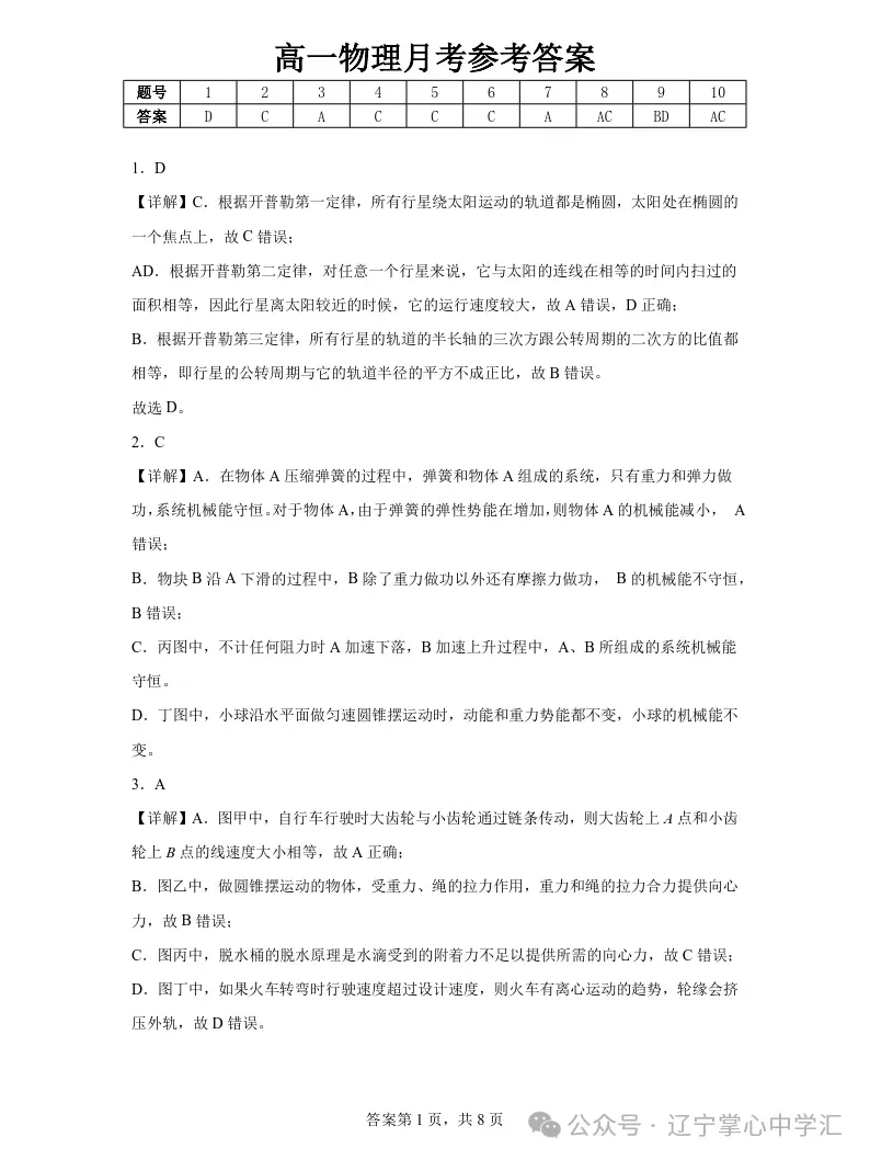 2025年4月锦州高一月考试卷+答案 第49张