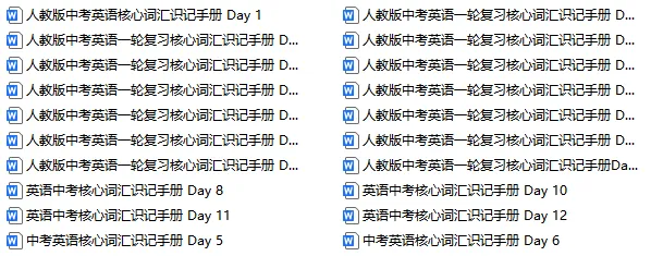 2026中考英语总复习核心词汇识记手册,打印一份吃透了,保证孩子基础不扣分! 第2张