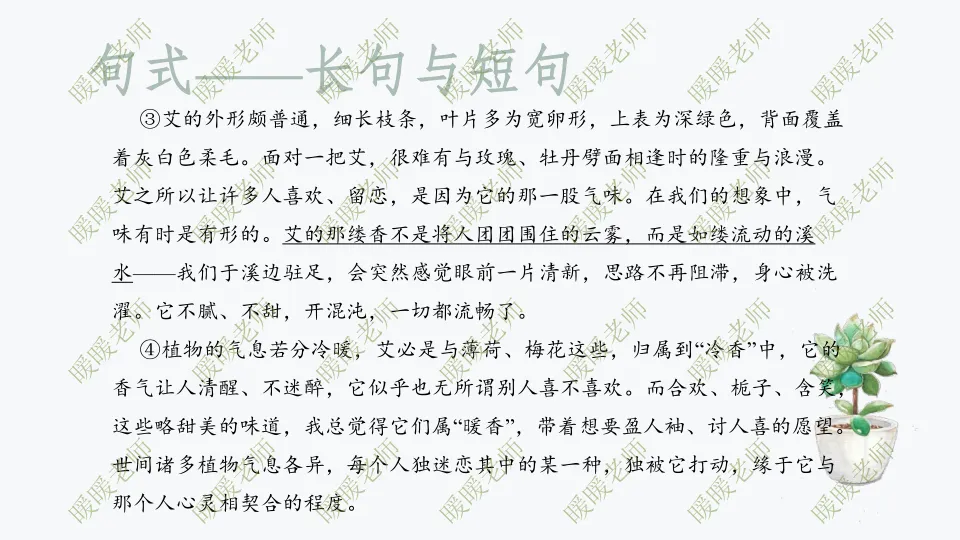 中考复习——记叙文题型与技巧-赏析类(句式) 课件89页 第9张