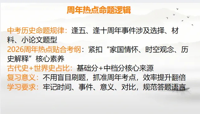 中考历史·三轮冲刺课件【周年热点:古代史+世界史】 第5张