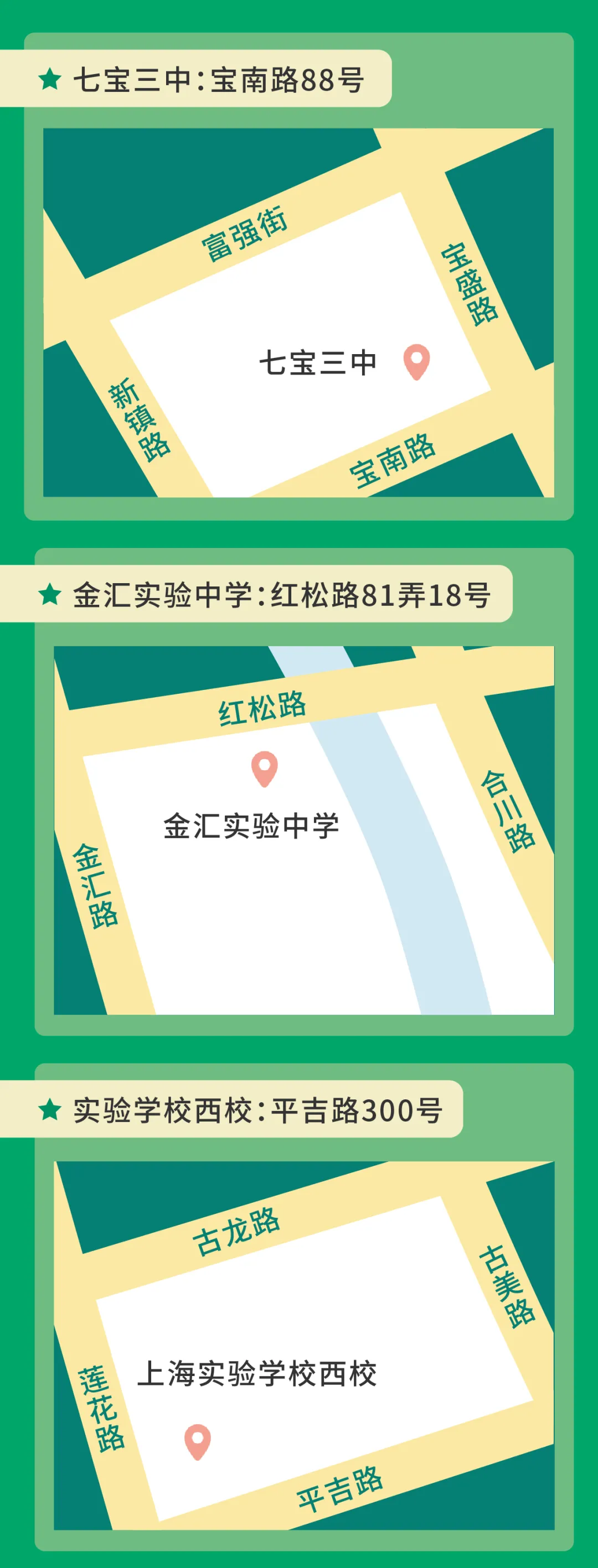 中考明天开始,上海16个区考场周边交通信息公布! 第139张