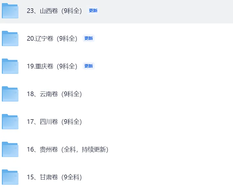 高考真题及答案(按省份分类)各省市 第1张