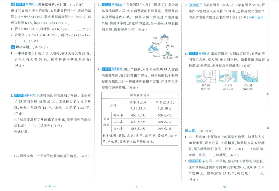 2026春《学霸提优大试卷》人教版RJ数学1-6年级下册 第5张 2026春《学霸提优大试卷》人教版RJ数学1-6年级下册 第5张