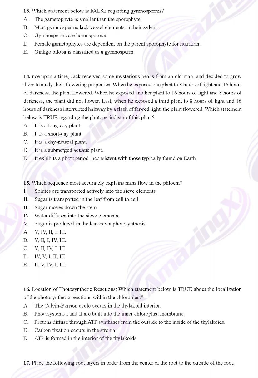 【附真题】USABO 最后冲刺!剩下的时间要如何备赛? 第22张 【附真题】USABO 最后冲刺!剩下的时间要如何备赛? 第22张