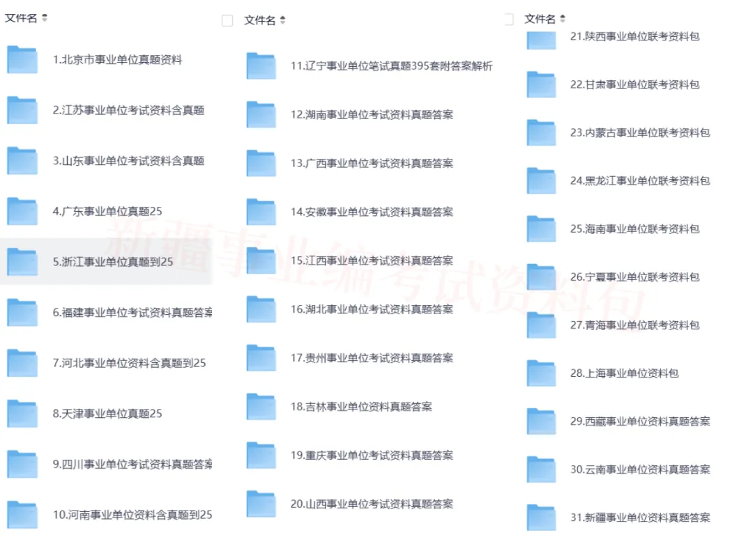 新疆省2025年事业单位真题答案全套资料包PDF版网盘下载(联考+各省份,职测+综应,ABCDE类)直接下载打印 第2张 新疆省2025年事业单位真题答案全套资料包PDF版网盘下载(联考+各省份,职测+综应,ABCDE类)直接下载打印 第2张