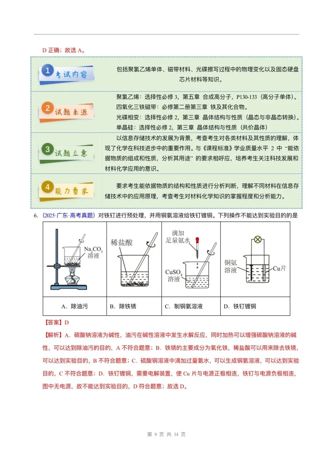 2025年高考化学真题完全解读,完整版可打印! 第10张