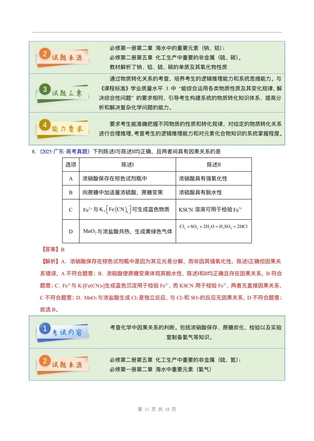 2025年高考化学真题完全解读,完整版可打印! 第12张