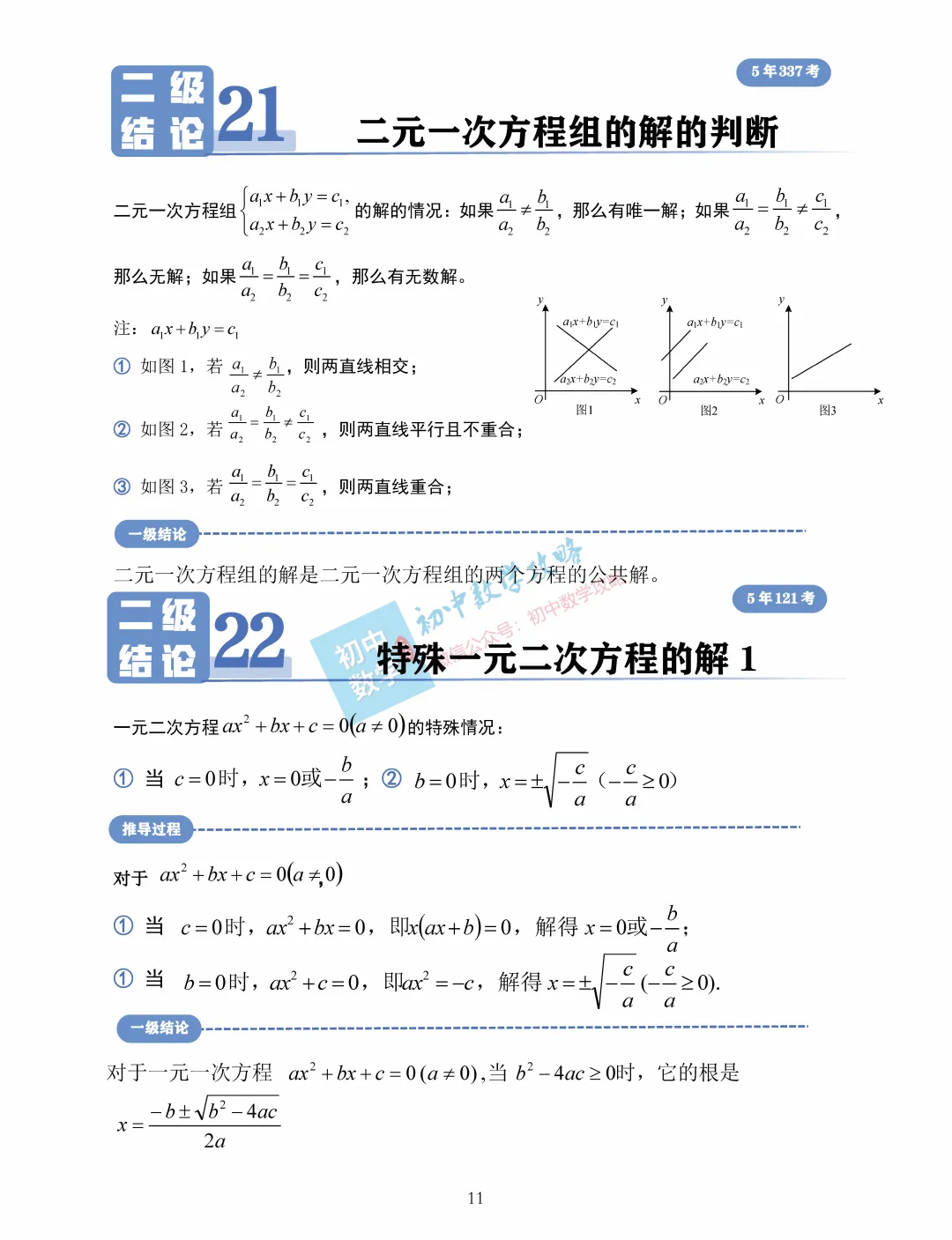 中考数学常用二级结论汇编,掌握后解题快又准! 第13张
