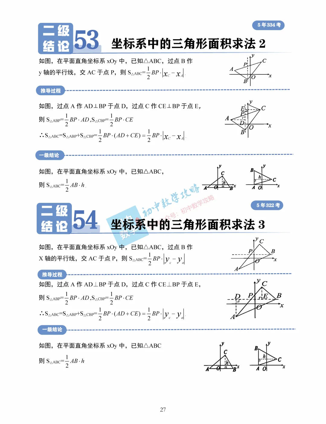 中考数学常用二级结论汇编,掌握后解题快又准! 第29张