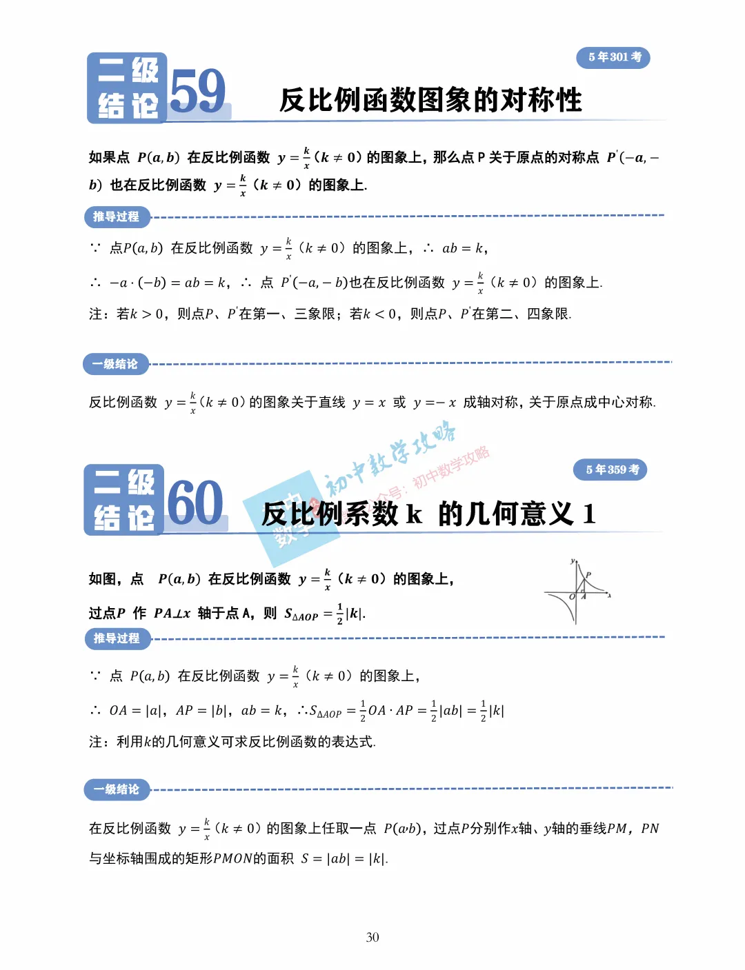 中考数学常用二级结论汇编,掌握后解题快又准! 第32张