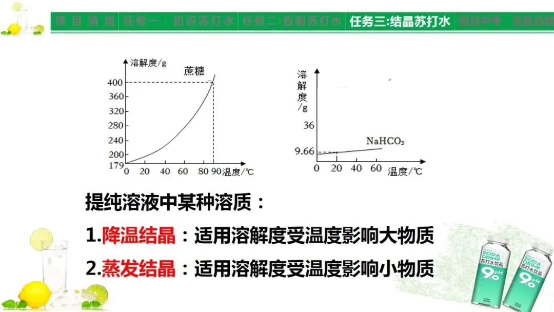 中考化学《溶液》项目式复习——探秘苏打水(课件+教学设计) 第11张 中考化学《溶液》项目式复习——探秘苏打水(课件+教学设计) 第11张