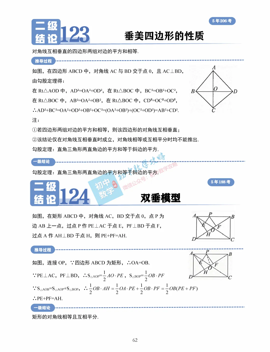 中考数学常用二级结论汇编,掌握后解题快又准! 第64张