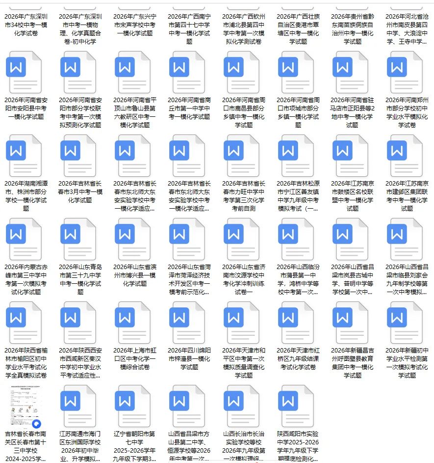 中考化学模拟试题及答案 第2张