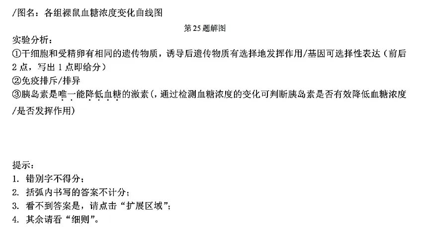2026年3月浙江四校联考高二生物试卷、答案、解析、评分细则和赋分表 第11张 2026年3月浙江四校联考高二生物试卷、答案、解析、评分细则和赋分表 第11张