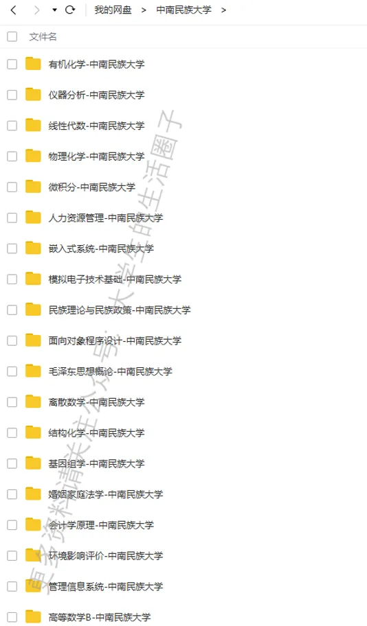 中南民族大学期末考试多科目历年试卷真题免费领取,中南民大同学的专属福利来了! 第6张