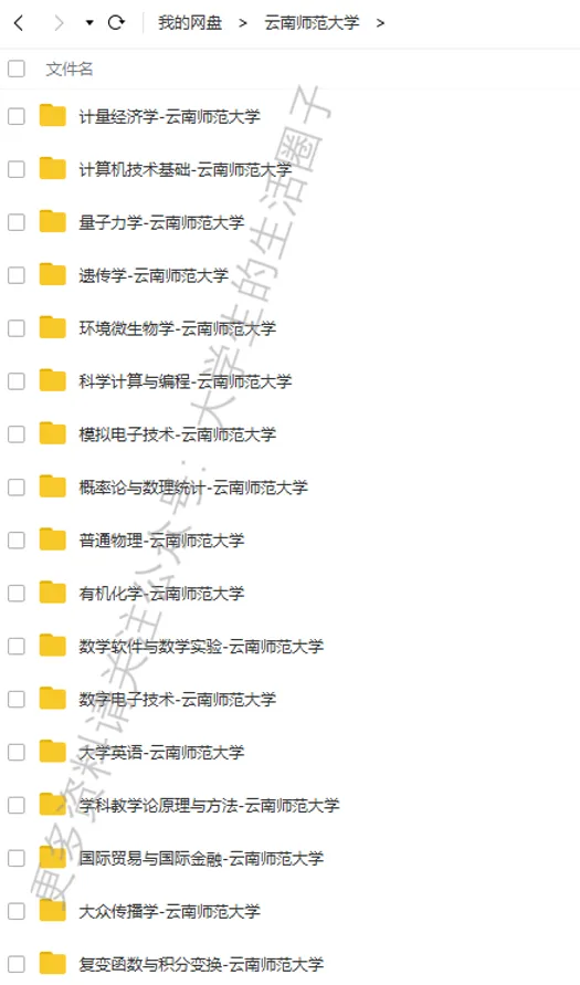 云南师范大学期末考试多科目历年试卷真题免费领取,云师大同学的专属福利来了! 第6张