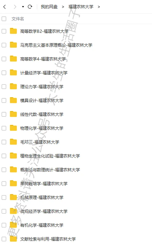 福建农林大学期末考试多科目历年试卷真题免费领取,福建农大同学的专属福利来了! 第6张