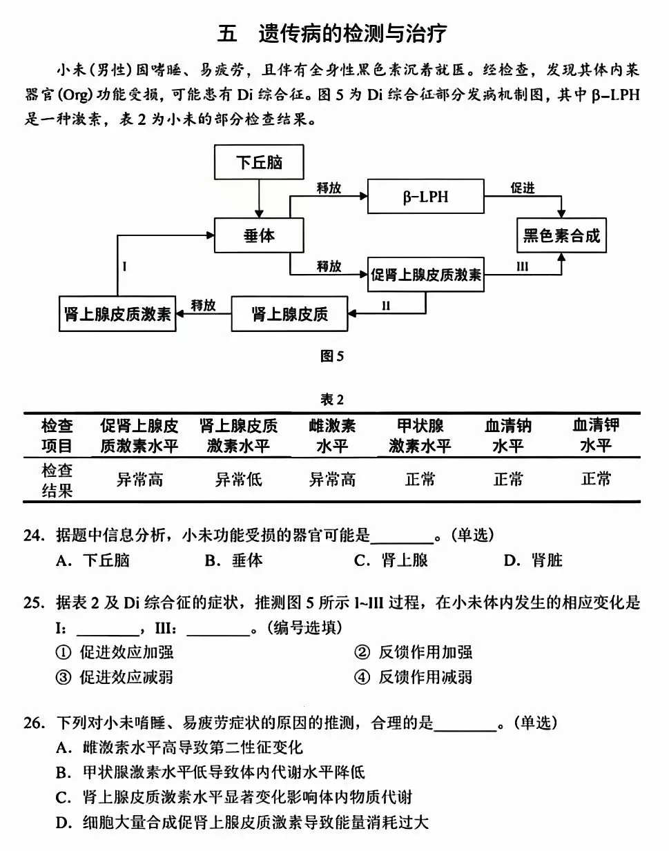 生物等级考2025真题卷分享 第8张 生物等级考2025真题卷分享 第8张