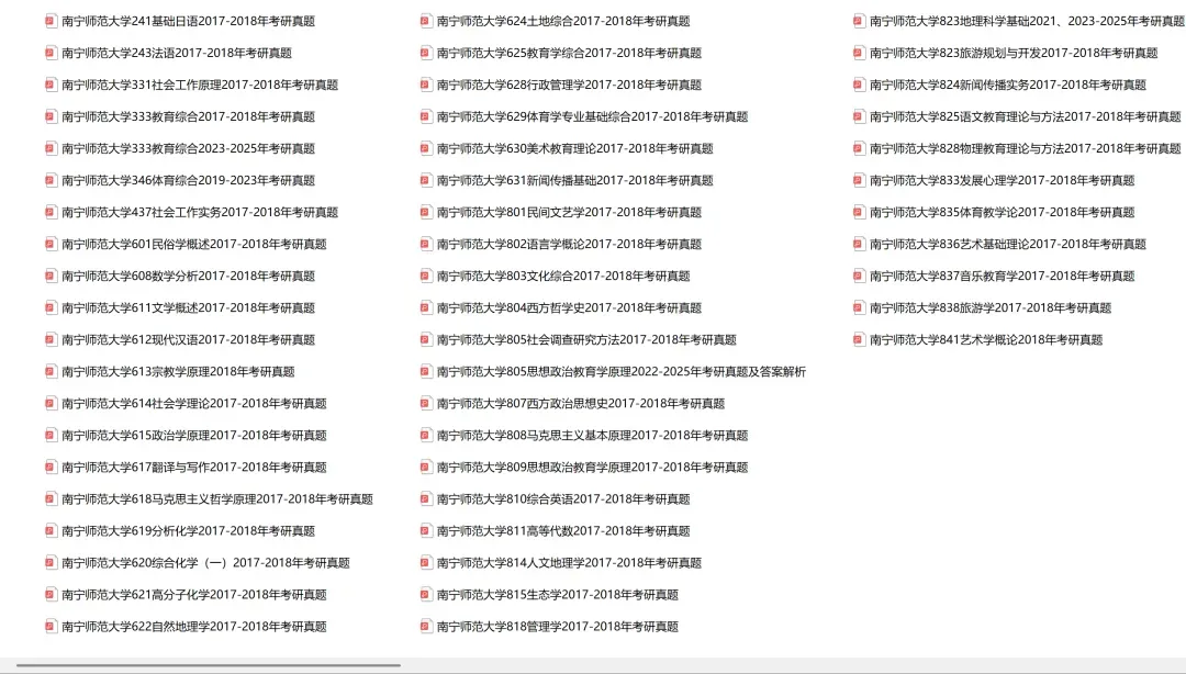 南宁师范大学考研专业课历年真题汇总(含2026真题) 第2张