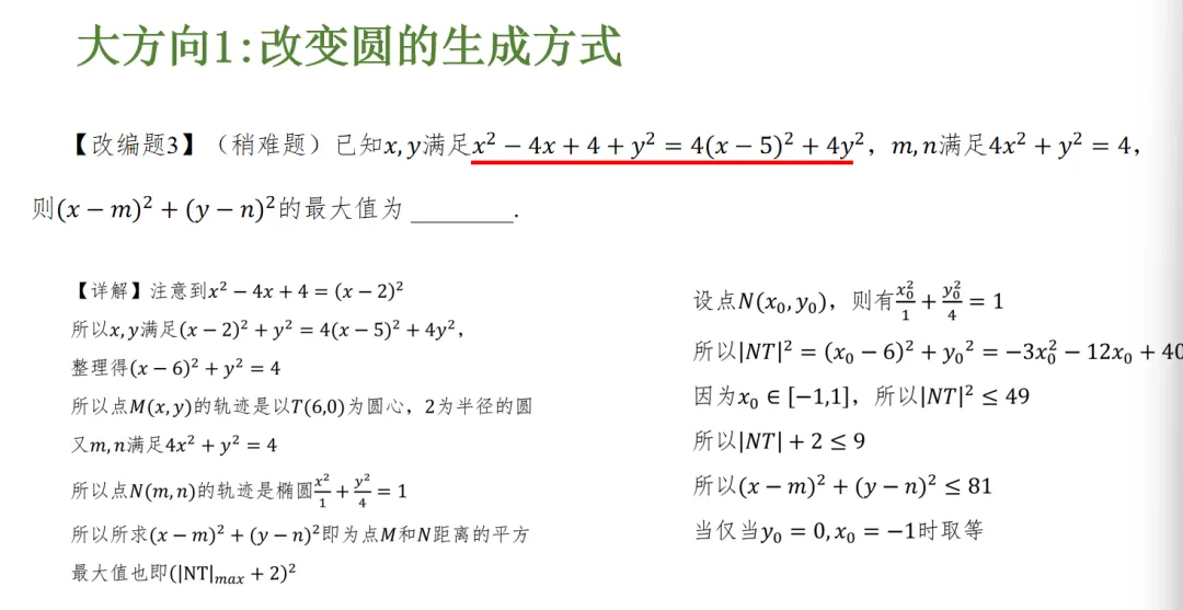 【高考真题说题】2025全国Ⅰ卷第18题解析几何说题D27 第25张