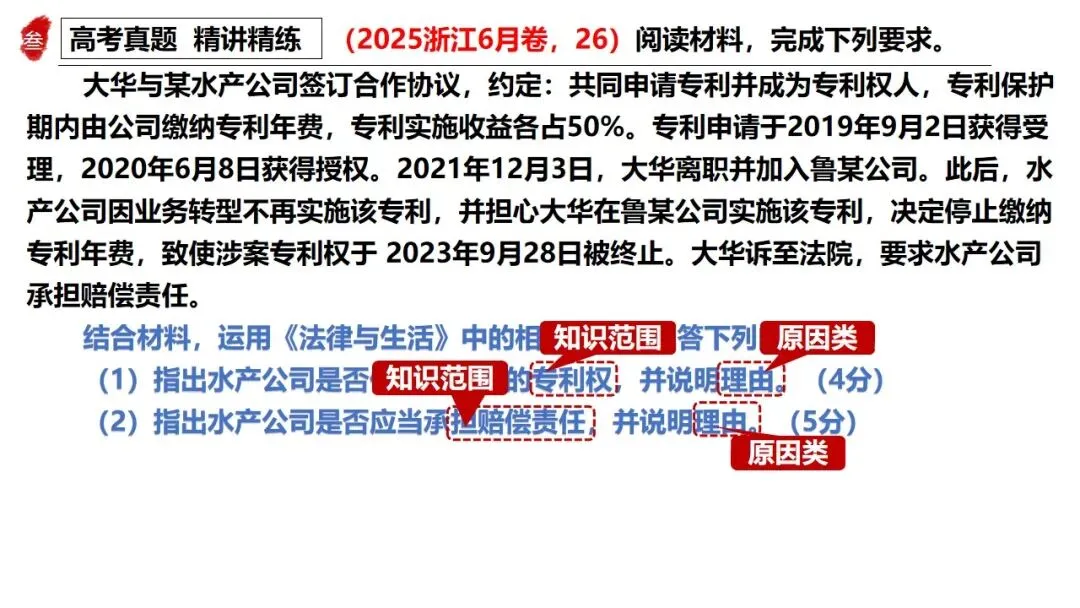 高正团队2026跟着真题学答题专题7 法律与生活 第5张