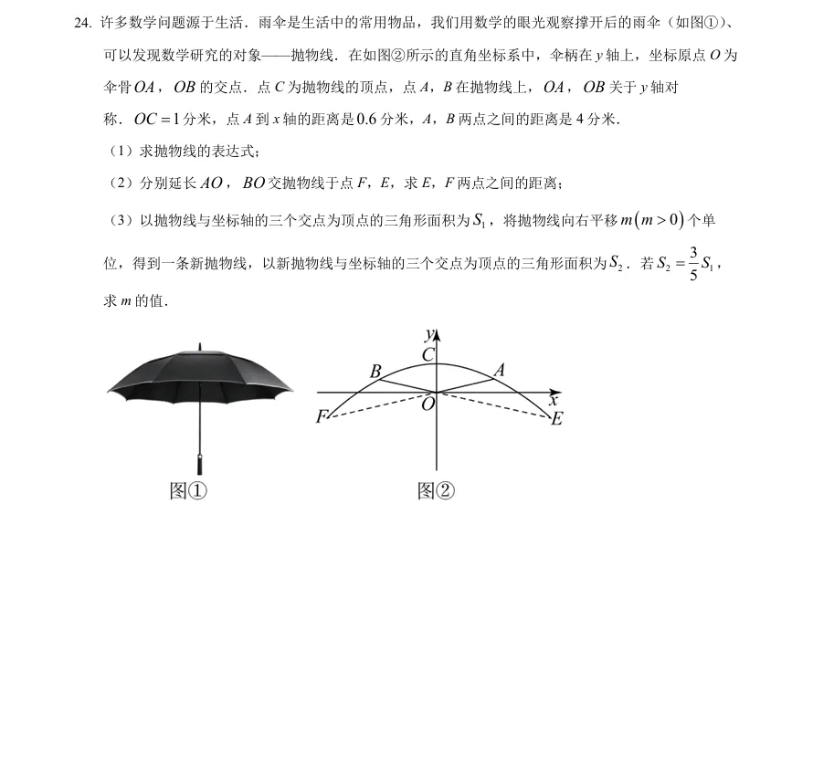 上海九年级3月月考真题卷,附详细解析,可打印! 第9张