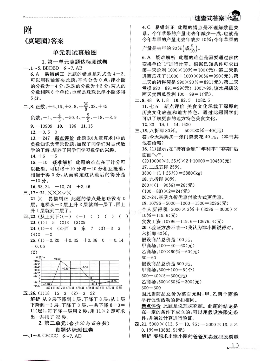 最新!天津真题圈六下数学专项单元卷【带解析】免费分享领取 第10张