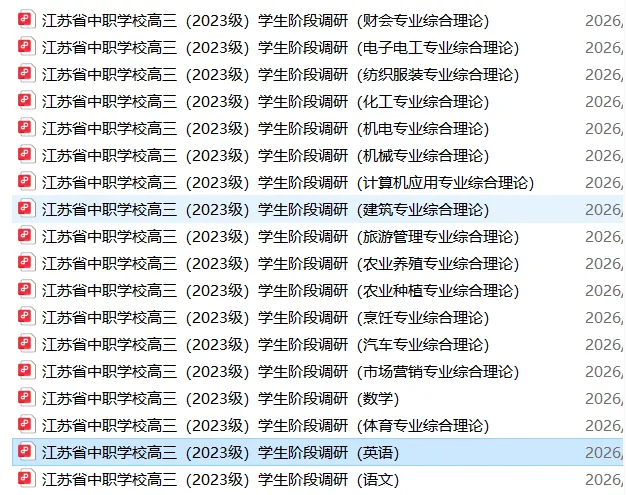 2026年江苏省职教高考联合体(二模)试卷 第5张