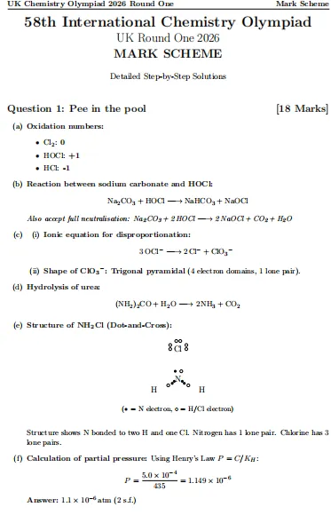 考后速领!2026年UKCHO竞赛真题+答案解析PDF免费领~ 第5张