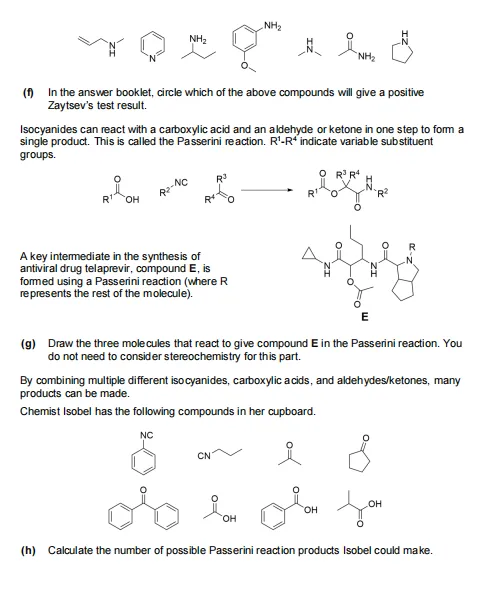 【免费领】2026年UKCHO化学竞赛真题+答案 第5张